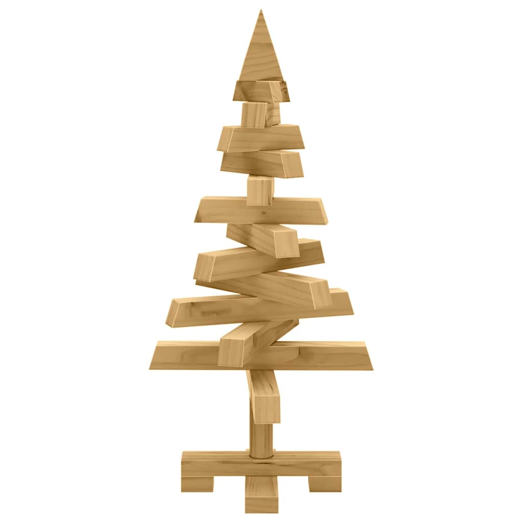 vidaXL Christmas Trees with Stand Brown 60 cm Solid pine wood