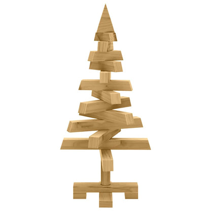 vidaXL Christmas Trees with Stand Brown 60 cm Solid pine wood