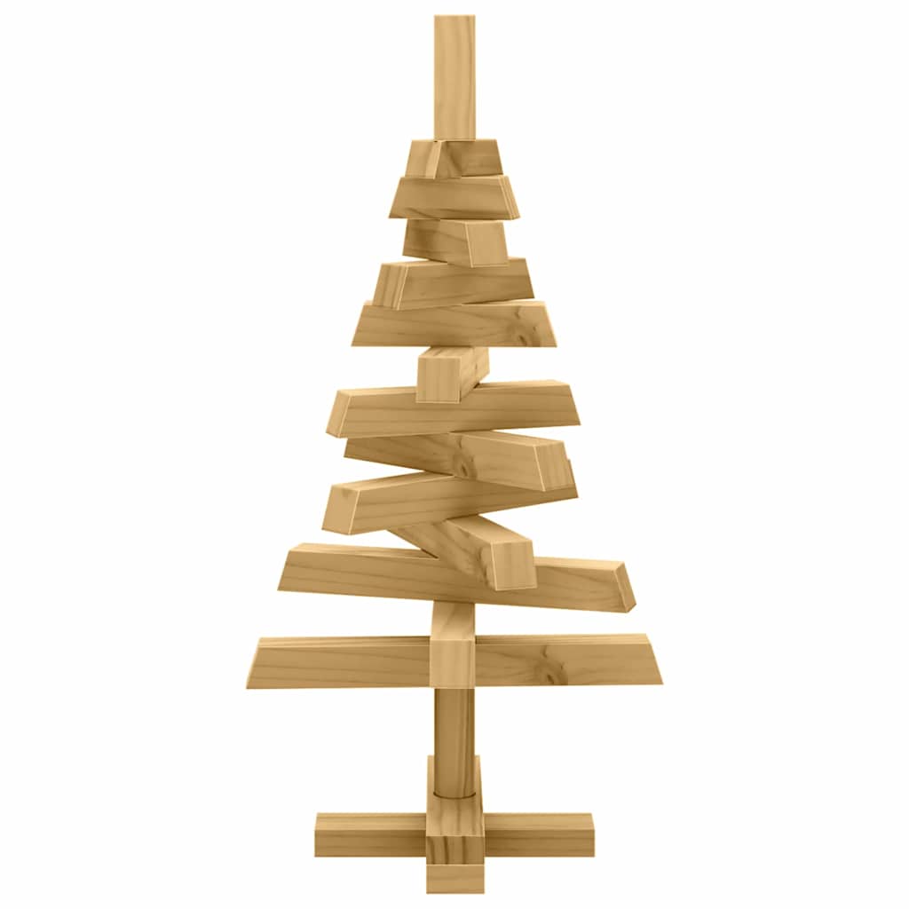 vidaXL Christmas Trees with Stand Brown 60 cm Solid pine wood