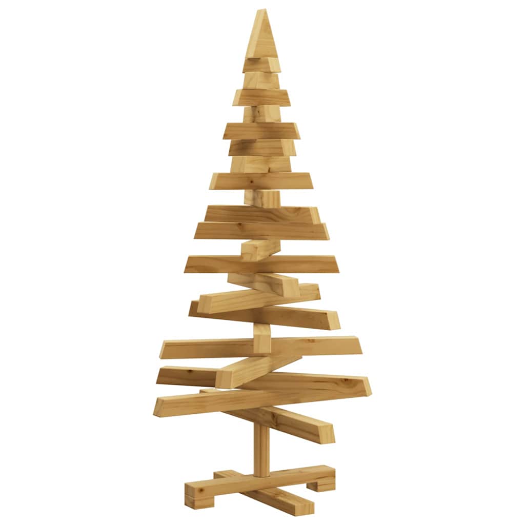 vidaXL Christmas Trees with Stand Brown 90 cm Solid pine wood