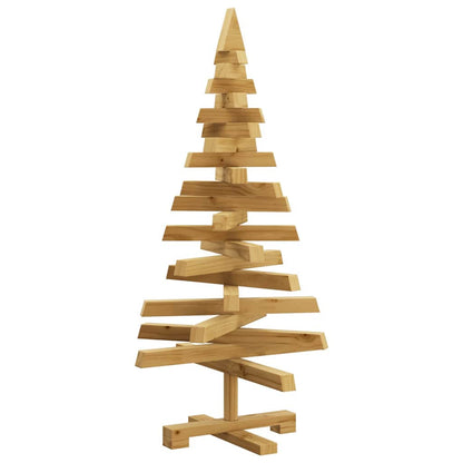 vidaXL Christmas Trees with Stand Brown 90 cm Solid pine wood