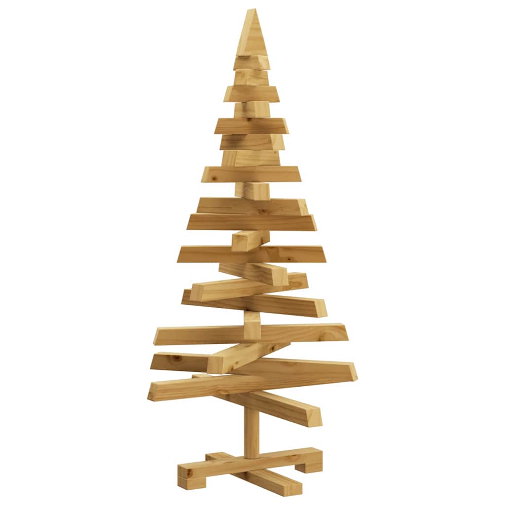 vidaXL Christmas Trees with Stand Brown 90 cm Solid pine wood