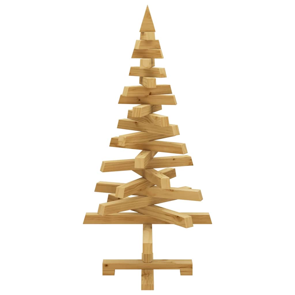 vidaXL Christmas Trees with Stand Brown 90 cm Solid pine wood