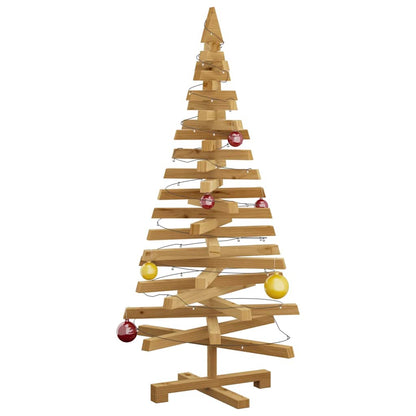 vidaXL Christmas Trees with Stand Brown 120 cm Solid pine wood