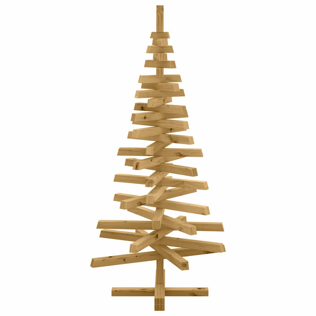 vidaXL Christmas Trees with Stand Brown 120 cm Solid pine wood