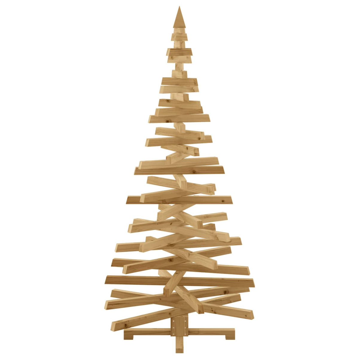 vidaXL Christmas Trees with Stand Brown 180 cm Solid pine wood