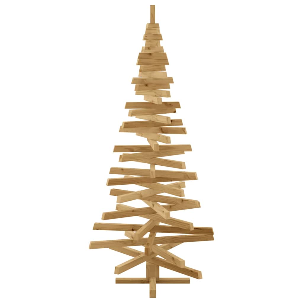 vidaXL Christmas Trees with Stand Brown 180 cm Solid pine wood