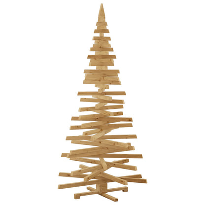 vidaXL Christmas Trees with Stand Brown 210 cm Solid pine wood