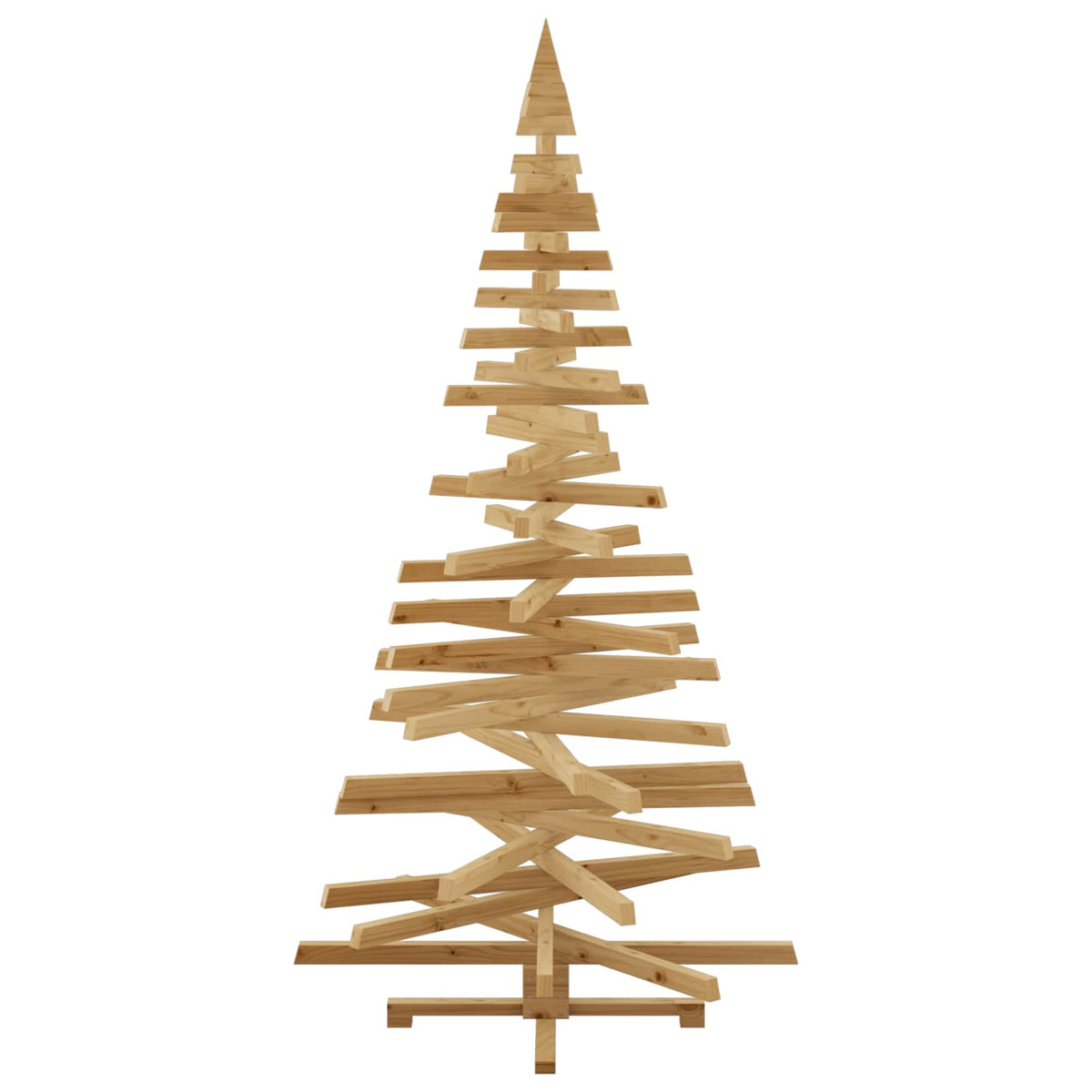 vidaXL Christmas Trees with Stand Brown 210 cm Solid pine wood