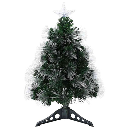 vidaXL Artificial Christmas Tree with 50 LEDs Green 64 cm PVC