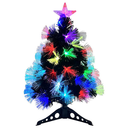 vidaXL Artificial Christmas Tree with 50 LEDs Green 64 cm PVC