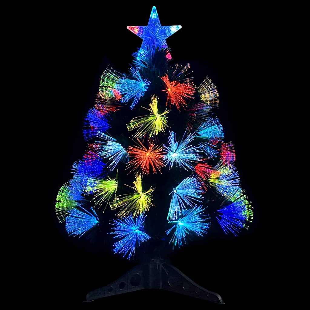 vidaXL Artificial Christmas Tree with 50 LEDs Green 64 cm PVC