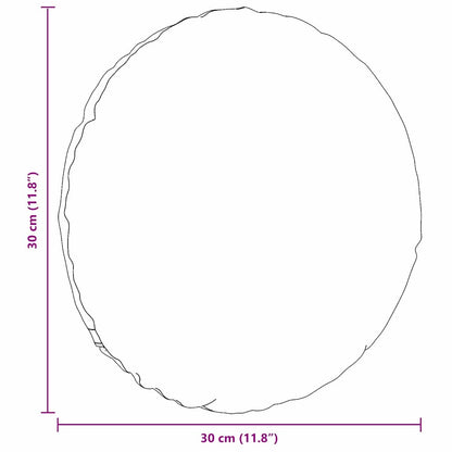 vidaXL Seat Cushions 2 pcs Black Ø30 x 13 cm Fabric