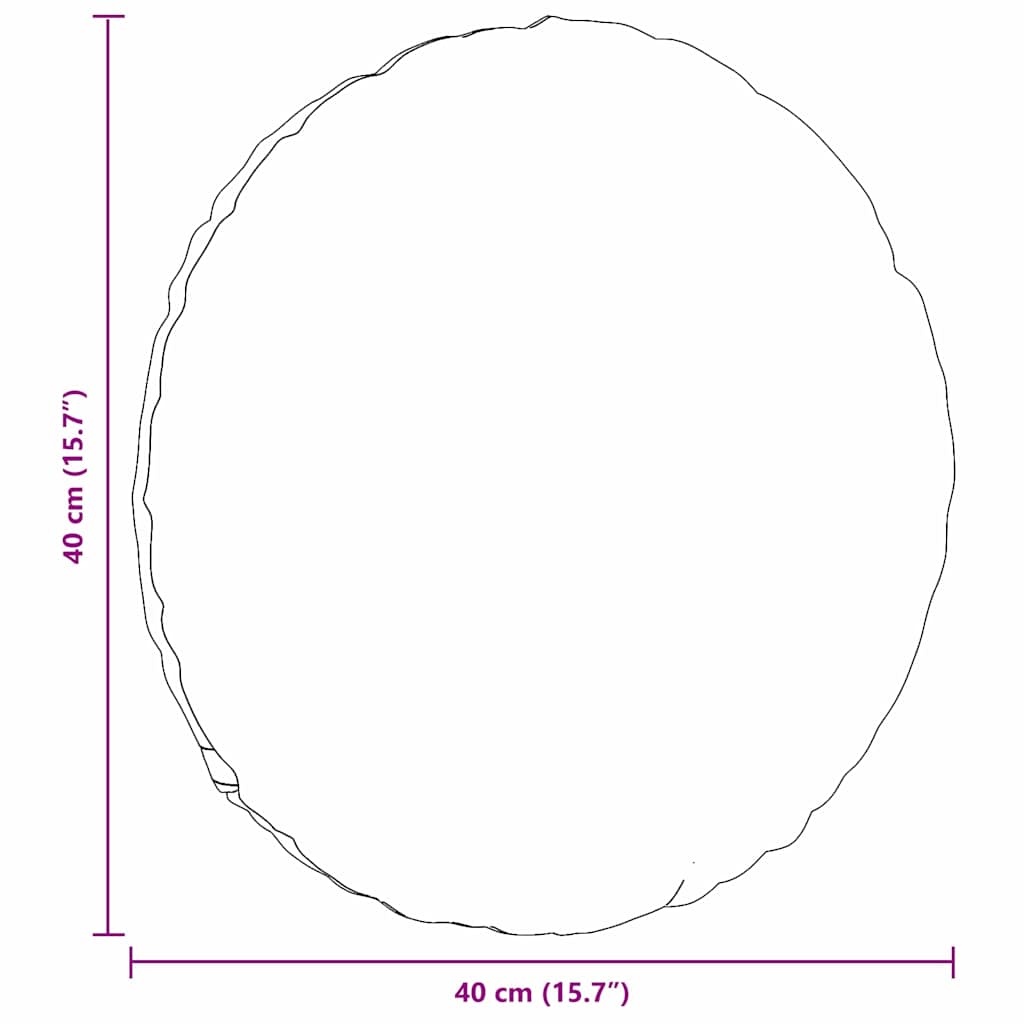 vidaXL Seat Cushions 2 pcs Black Ø40 x 13 cm Fabric