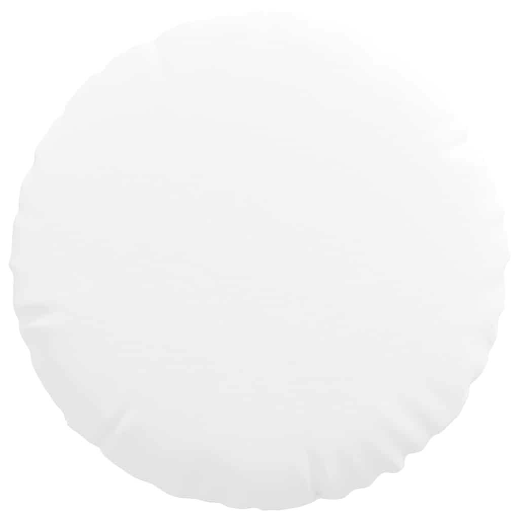 vidaXL Seat Cushions 2 pcs White Ø40 x 13 cm Fabric