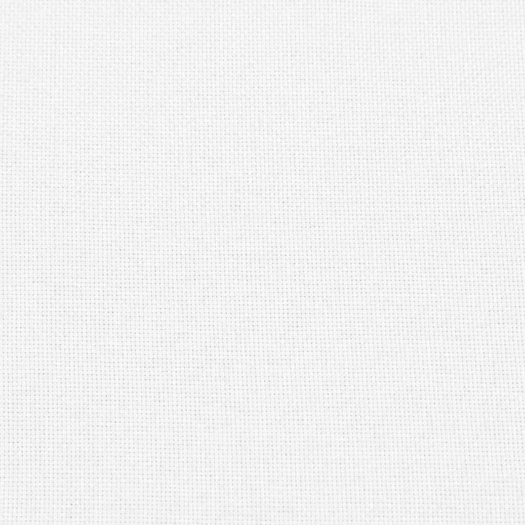 vidaXL Seat Cushions 2 pcs White Ø40 x 13 cm Fabric