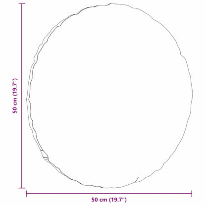 vidaXL Seat Cushions 2 pcs Pink Ø50 x 19 cm Fabric