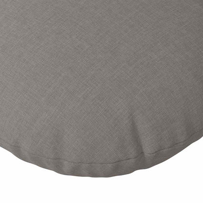 vidaXL Seat Cushions 2 pcs Taupe Ø60 x 21 cm Fabric