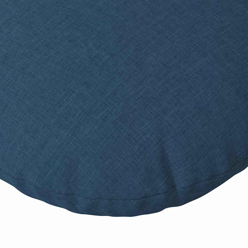 vidaXL Seat Cushions 2 pcs Blue Ø60 x 21 cm Fabric