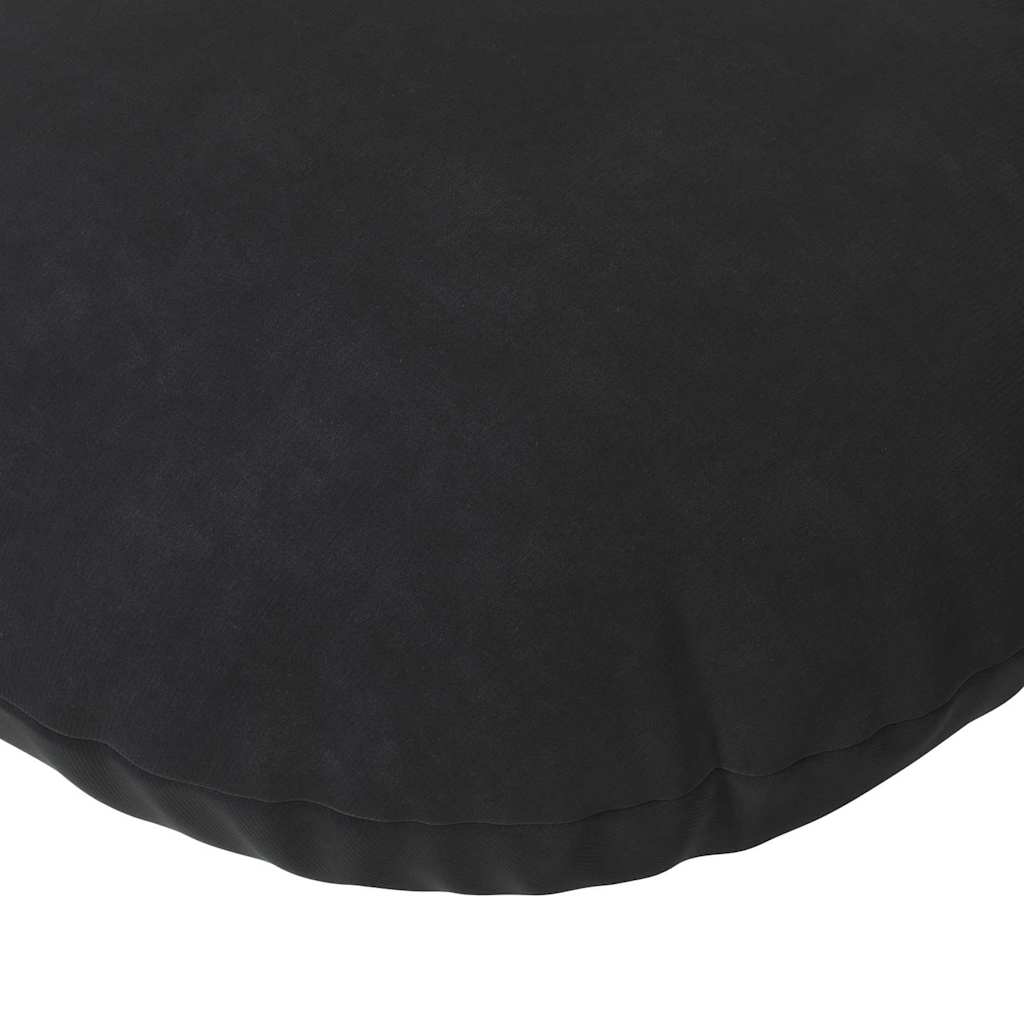 vidaXL Seat Cushions 2 pcs Black Ø80 x 29 cm Velvet