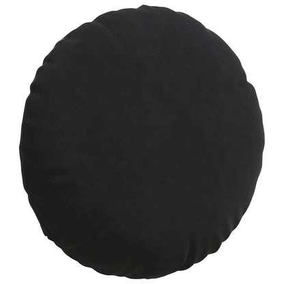 vidaXL Seat Cushions 2 pcs Black Ø80 x 29 cm Velvet