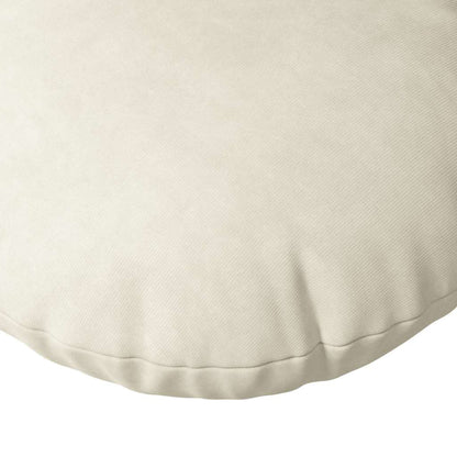 vidaXL Seat Cushions 2 pcs Cream Ø80 x 29 cm Velvet