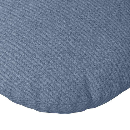 vidaXL Seat Cushions 2 pcs Blue Ø 80 cm Corduroy Fabric