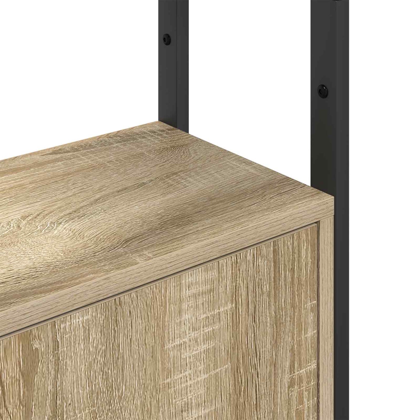 vidaXL Book Cabinet 6-Tier 40 x 24 x 161 cm Engineered Wood Sonoma Oak