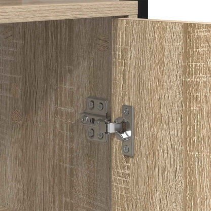 vidaXL Book Cabinet 6-Tier 40 x 24 x 161 cm Engineered Wood Sonoma Oak