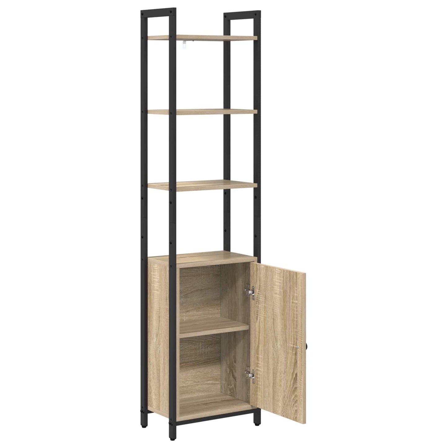 vidaXL Book Cabinet 6-Tier 40 x 24 x 161 cm Engineered Wood Sonoma Oak