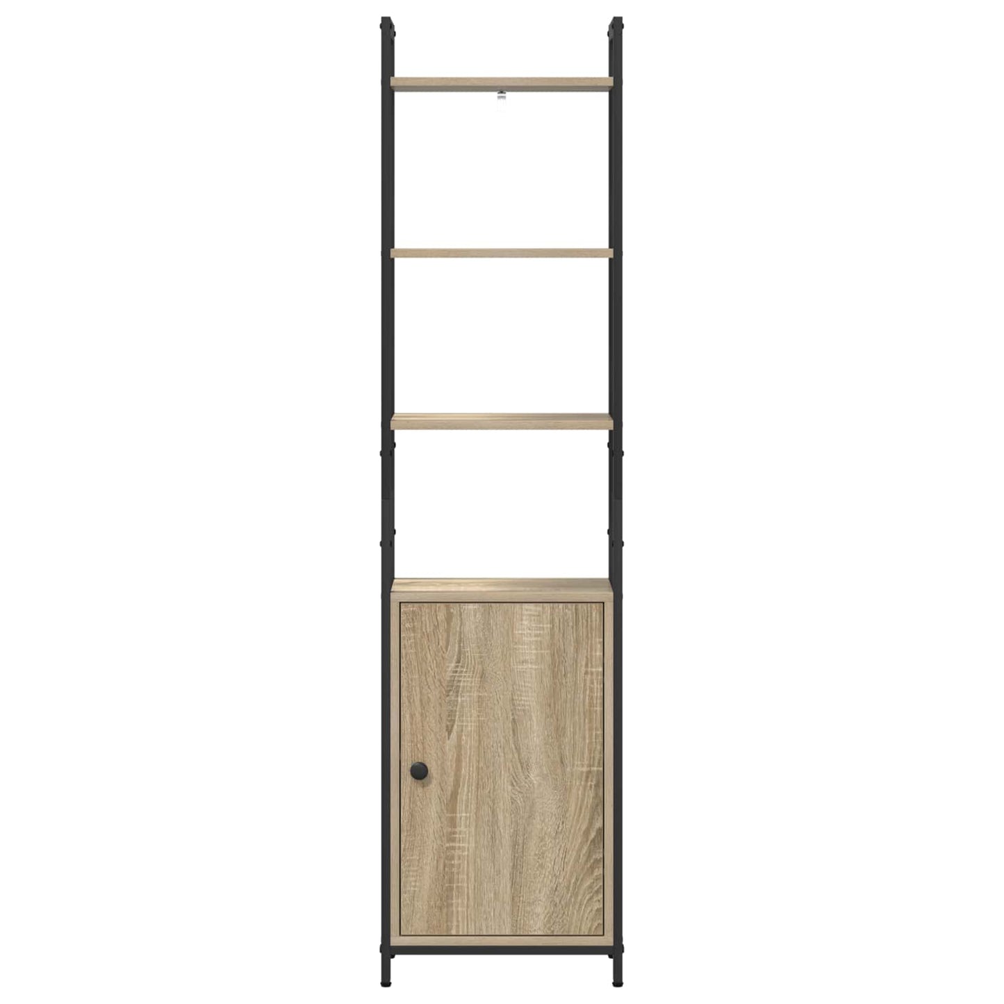 vidaXL Book Cabinet 6-Tier 40 x 24 x 161 cm Engineered Wood Sonoma Oak