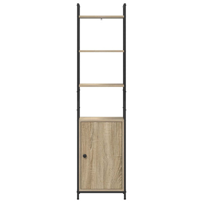 vidaXL Book Cabinet 6-Tier 40 x 24 x 161 cm Engineered Wood Sonoma Oak