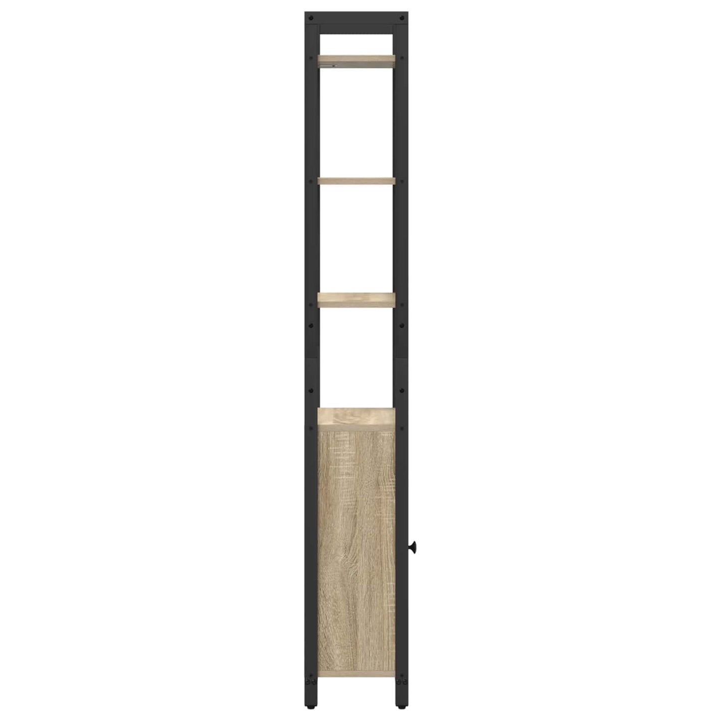 vidaXL Book Cabinet 6-Tier 40 x 24 x 161 cm Engineered Wood Sonoma Oak
