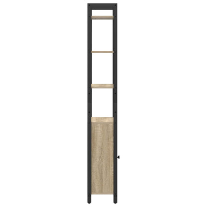 vidaXL Book Cabinet 6-Tier 40 x 24 x 161 cm Engineered Wood Sonoma Oak
