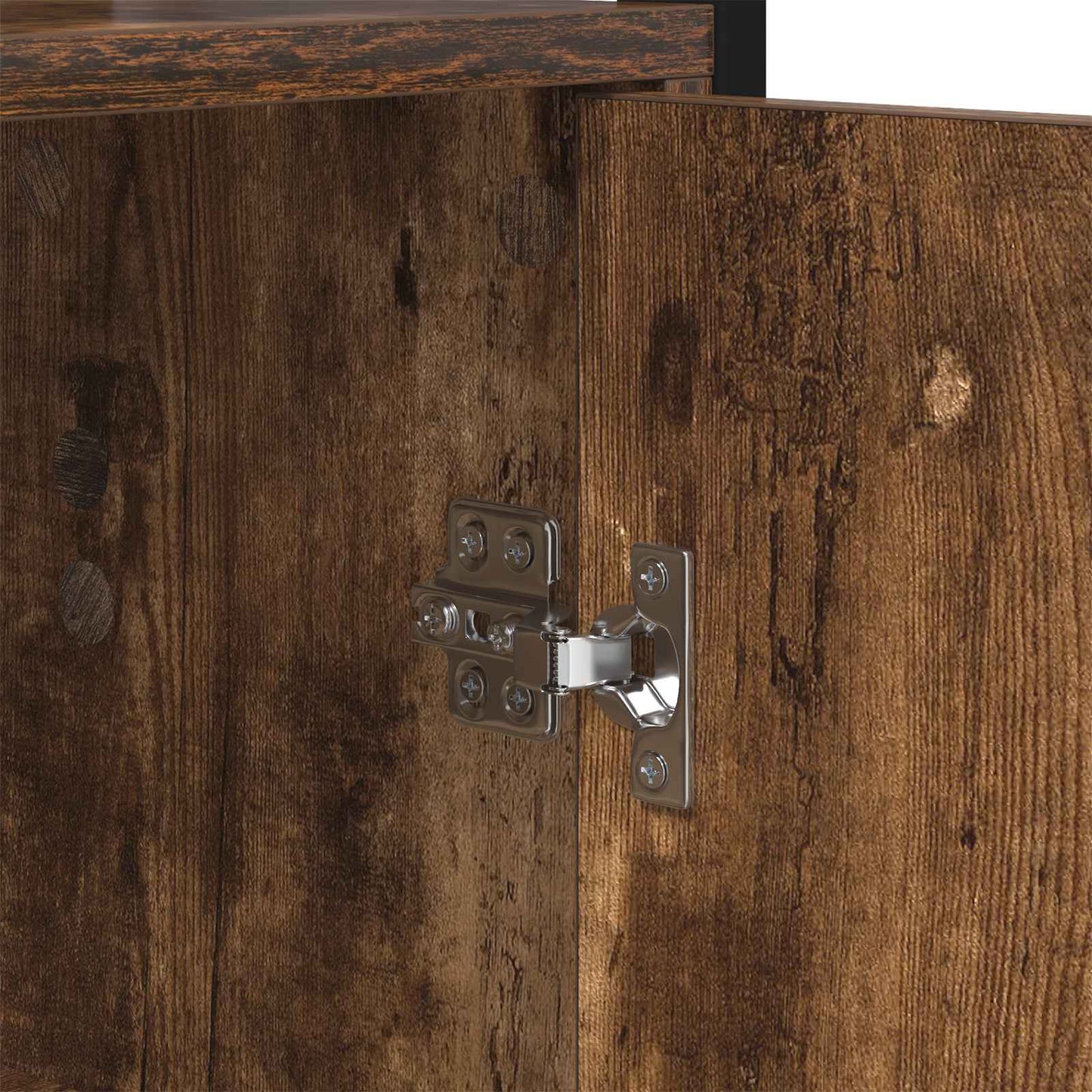 vidaXL Book Cabinet 6-Tier 40 x 24 x 161 cm Engineered Wood Smoked Oak