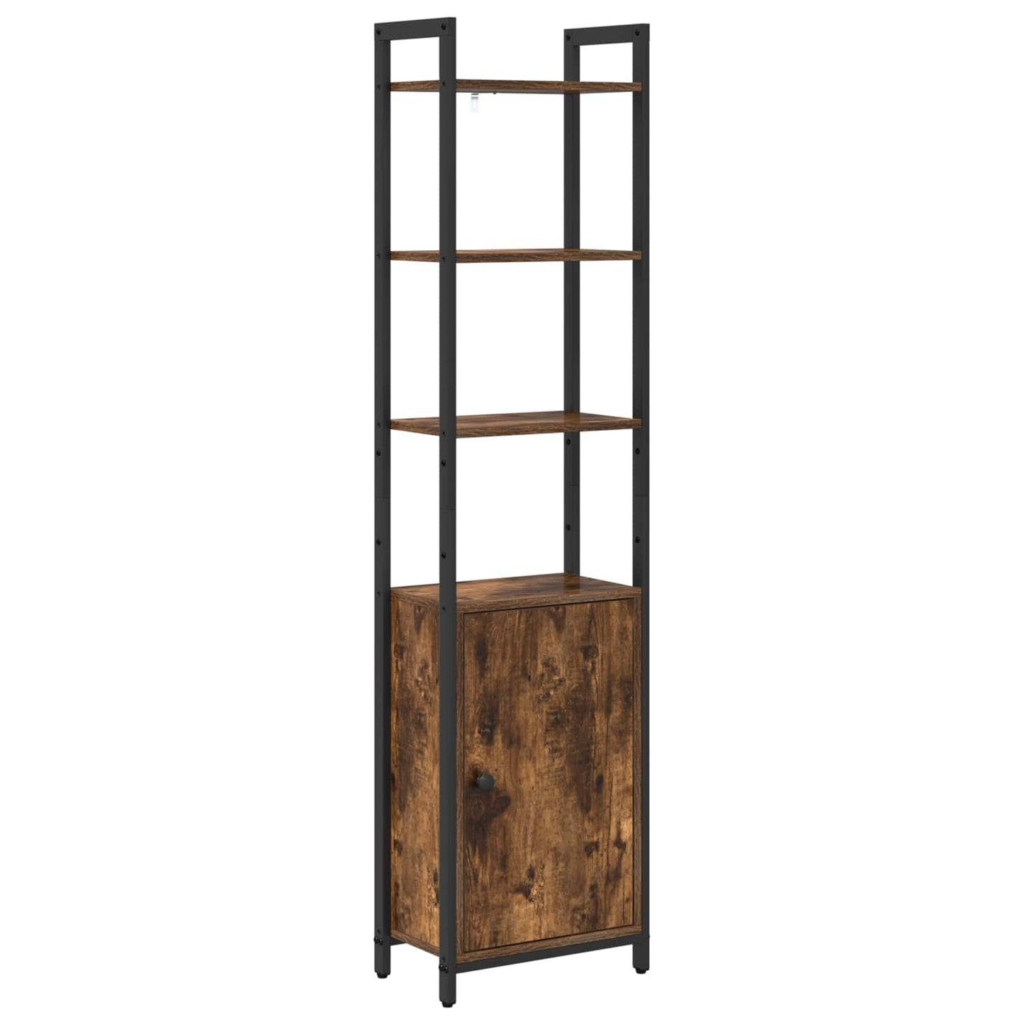vidaXL Book Cabinet 6-Tier 40 x 24 x 161 cm Engineered Wood Smoked Oak