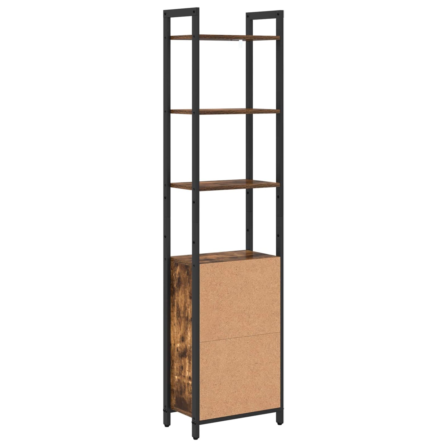 vidaXL Book Cabinet 6-Tier 40 x 24 x 161 cm Engineered Wood Smoked Oak