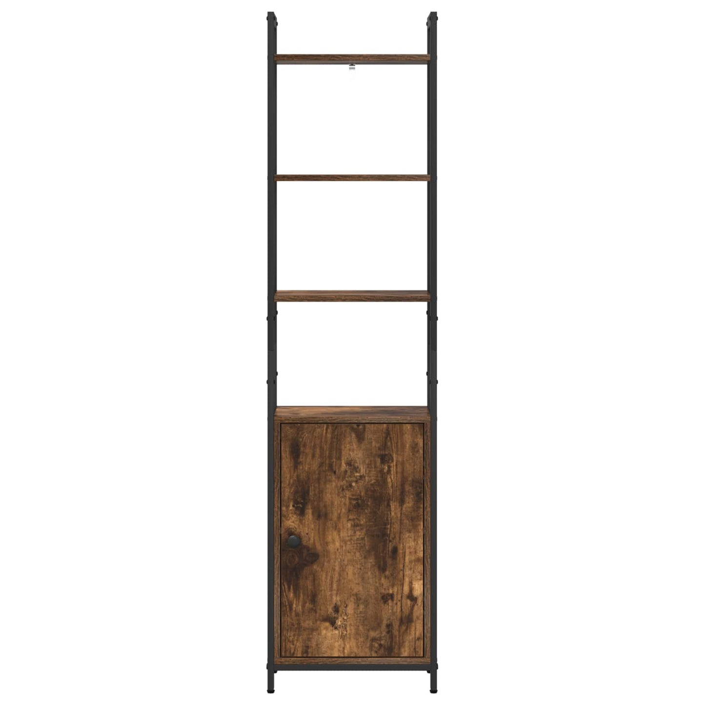 vidaXL Book Cabinet 6-Tier 40 x 24 x 161 cm Engineered Wood Smoked Oak