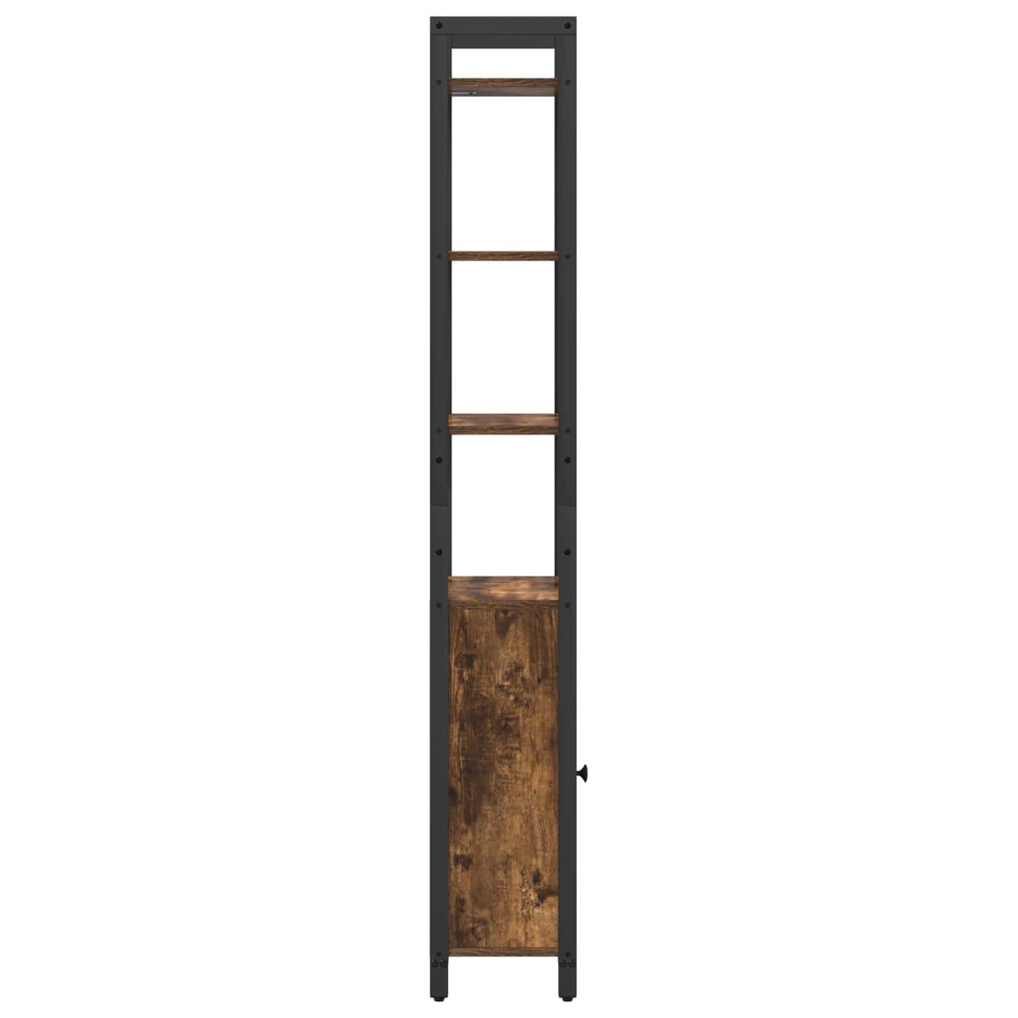 vidaXL Book Cabinet 6-Tier 40 x 24 x 161 cm Engineered Wood Smoked Oak