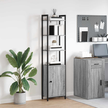 vidaXL Book Cabinet 6-Tier 40 x 24 x 161 cm Engineered Wood