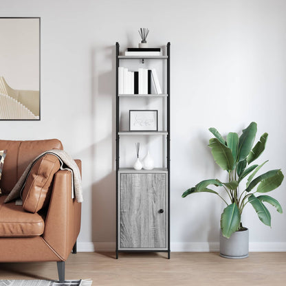 vidaXL Book Cabinet 6-Tier 40 x 24 x 161 cm Engineered Wood