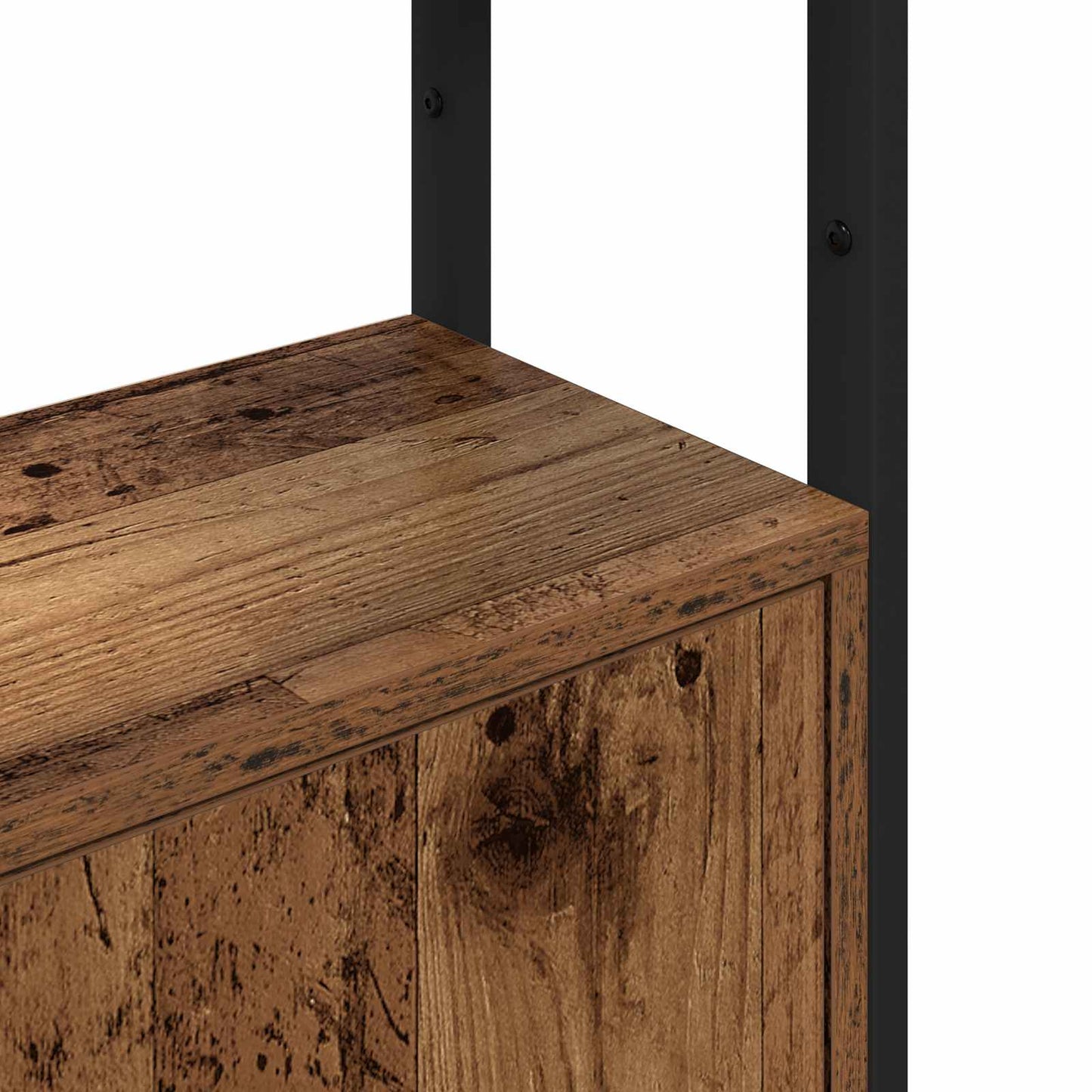 vidaXL Book Cabinet 6-Tier 40 x 24 x 161 cm Engineered Wood Old Wood