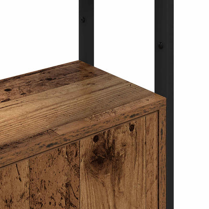 vidaXL Book Cabinet 6-Tier 40 x 24 x 161 cm Engineered Wood Old Wood