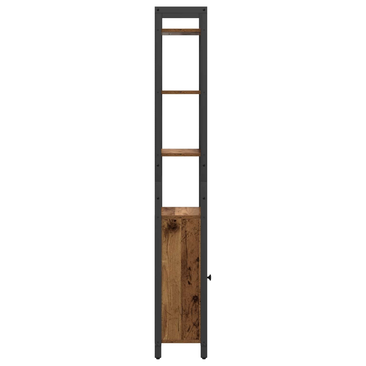 vidaXL Book Cabinet 6-Tier 40 x 24 x 161 cm Engineered Wood Old Wood