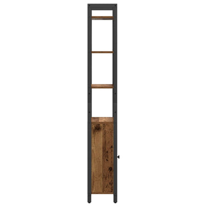 vidaXL Book Cabinet 6-Tier 40 x 24 x 161 cm Engineered Wood Old Wood