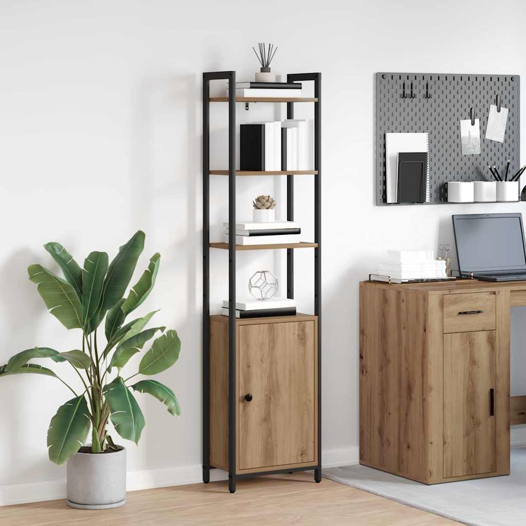 vidaXL Book Cabinet 6-Tier 40 x 24 x 161 cm Engineered Wood