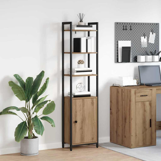 vidaXL Book Cabinet 6-Tier 40 x 24 x 161 cm Engineered Wood
