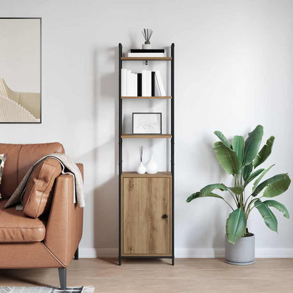 vidaXL Book Cabinet 6-Tier 40 x 24 x 161 cm Engineered Wood