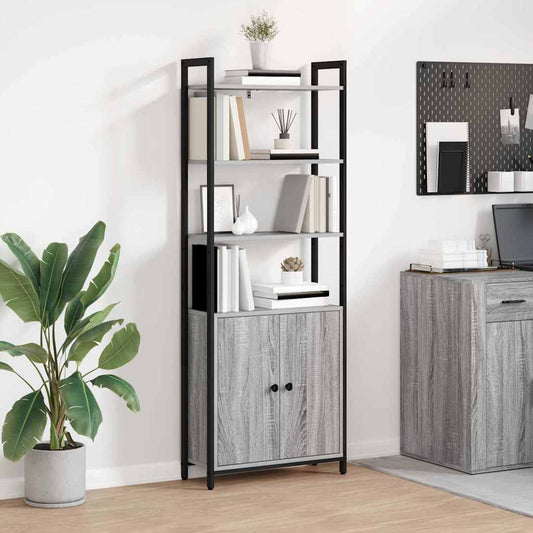 vidaXL Book Cabinet 6-Tier 60 x 24 x 161 cm Engineered Wood