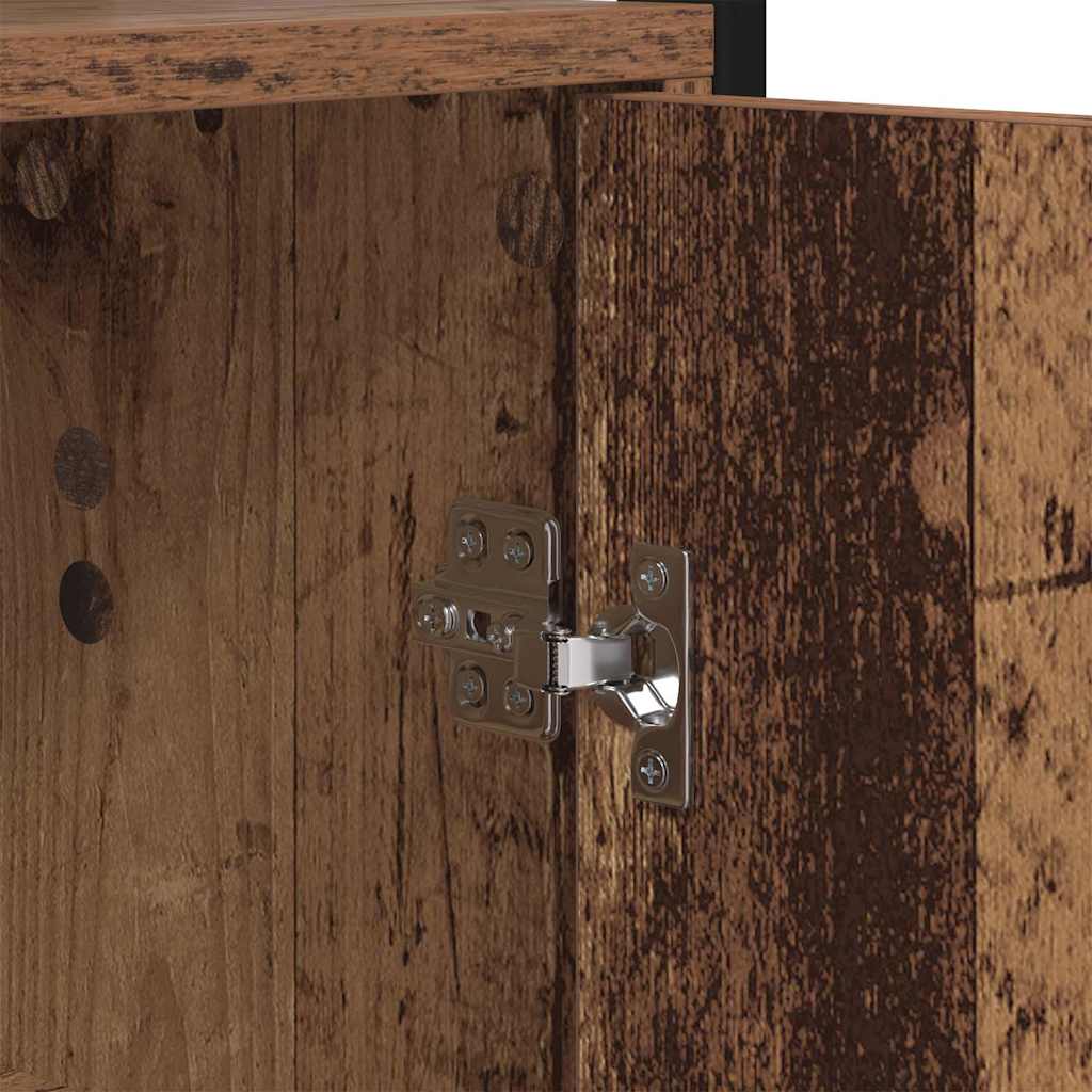 vidaXL Book Cabinet Old Wood 60 x 24 x 161 cm Engineered Wood